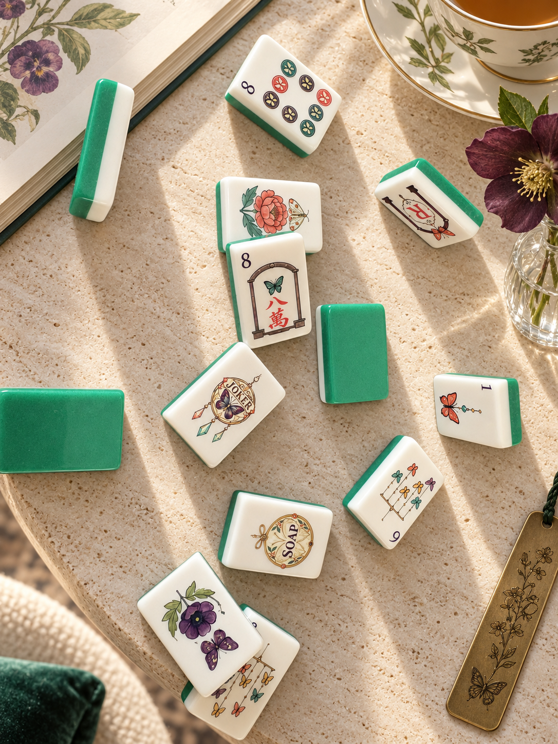 The Butterfly Cabinet – Botanical American Mahjong Tile Set