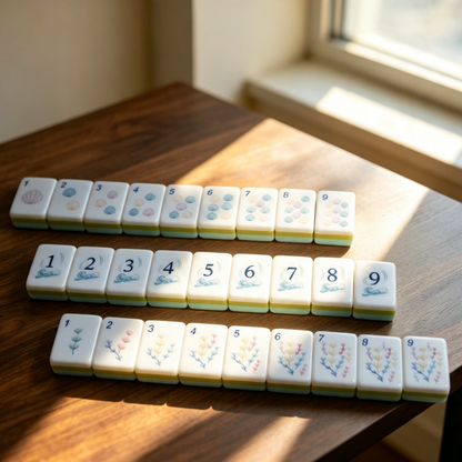 **The Serene Tide Line American Mahjong Set – Seafoam Swirl, 160 Tiles**