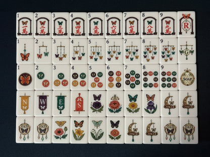 The Butterfly Cabinet – Botanical American Mahjong Tile Set