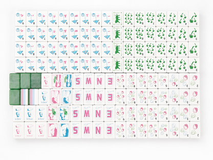 **The Riviera Collection American Mahjong Set – Emerald & Resort Stripe, 160 Tiles**
