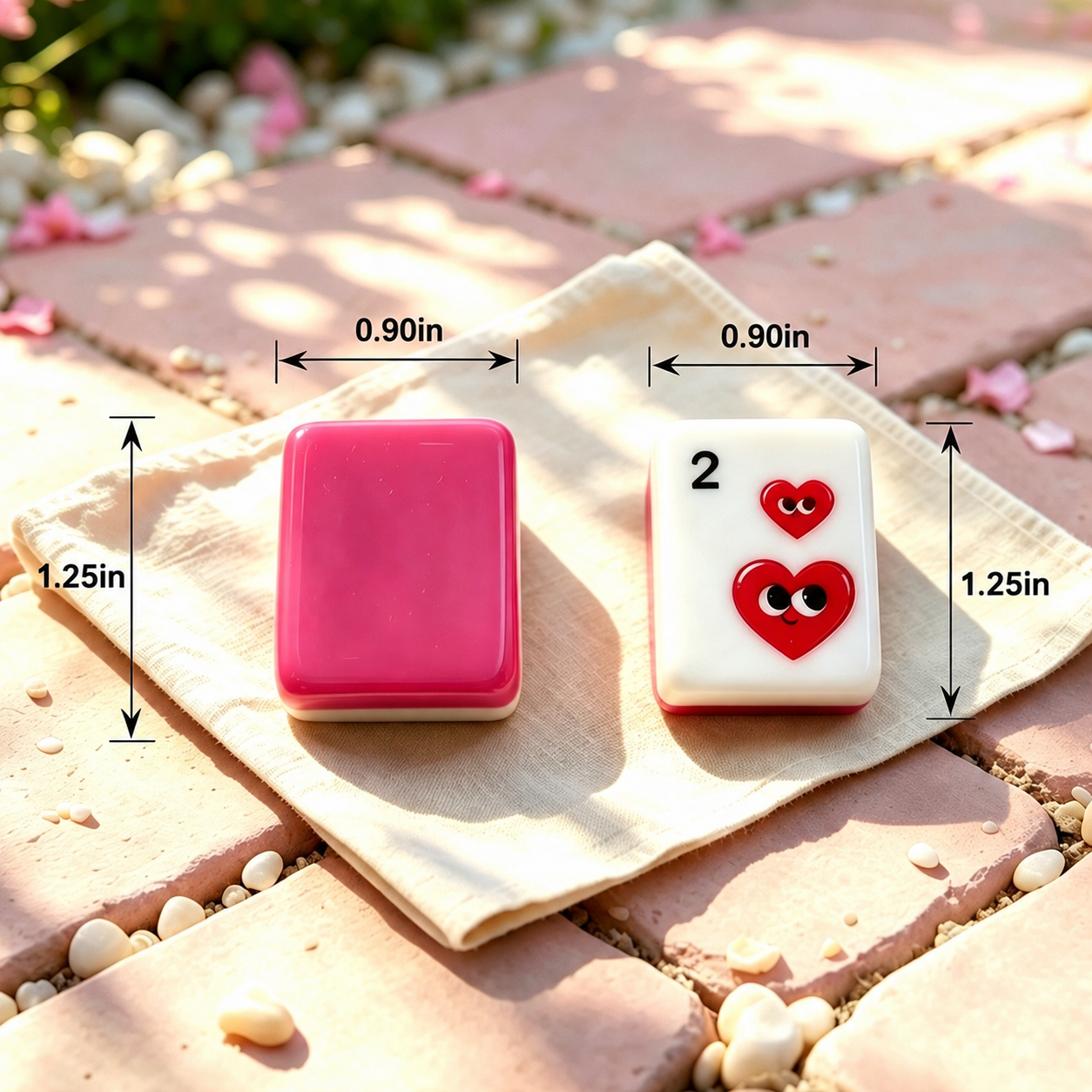 **The Pop Love Collection American Mahjong Set – Strawberry Pink, 160 Tiles**