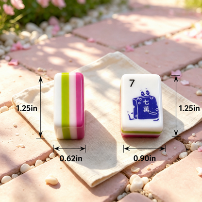 **The Pop Love Collection American Mahjong Set – Strawberry Pink, 160 Tiles**