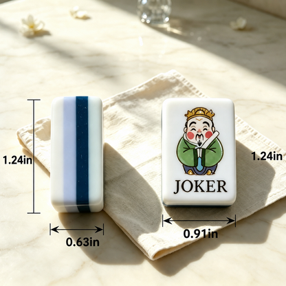 **The Jade Garden Line American Mahjong Set – Mint & Ivory, 160 Tiles**