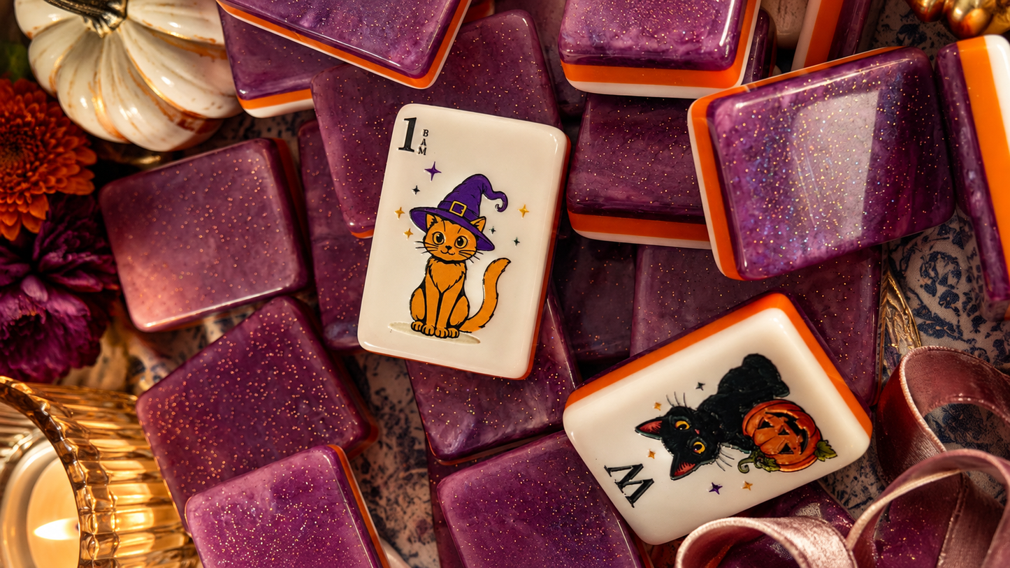 The Whimsical Halloween American Mahjong Set — 160 Tiles