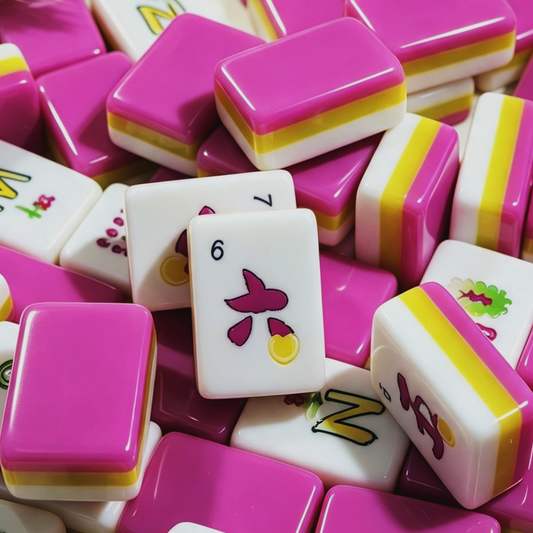 **The Sweetheart Summer Line American Mahjong Set – Fuchsia & Lime, 160 Tiles**