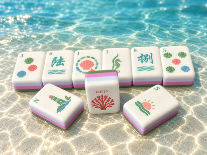 Dolphin Bay American Mahjong Set — 160 Ocean-Inspired Tiles for Serene Game Nights