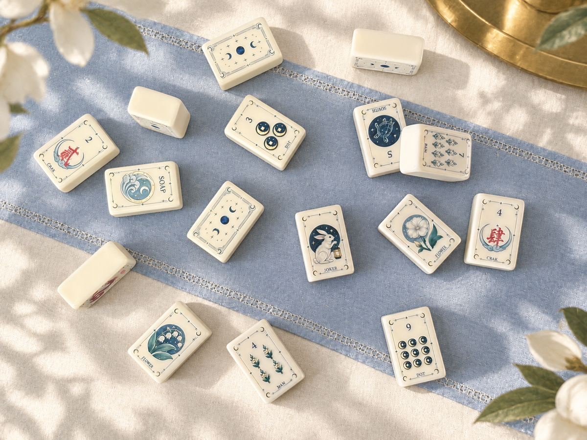 The Moon Rabbit Line American Mahjong Set — 160 Oversized Tiles