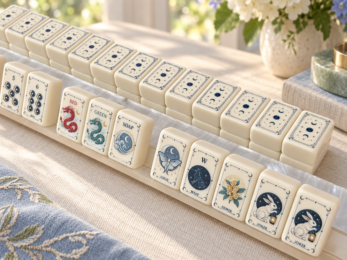 The Moon Rabbit Line American Mahjong Set — 160 Oversized Tiles