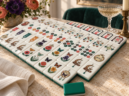 The Butterfly Cabinet – Botanical American Mahjong Tile Set