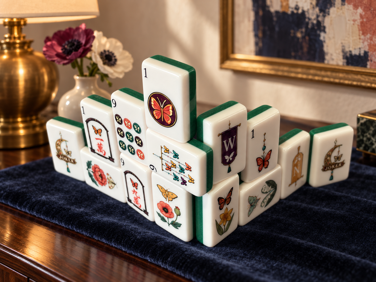 The Butterfly Cabinet – Botanical American Mahjong Tile Set