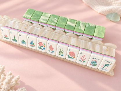 Dolphin Bay American Mahjong Set — 160 Ocean-Inspired Tiles for Serene Game Nights