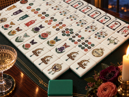 The Butterfly Cabinet – Botanical American Mahjong Tile Set