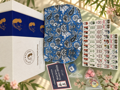 SenJoy Panda Bloom Mahjong — 160-Tile American Mahjong Set with Playful Pandas, Flowers & Bamboo