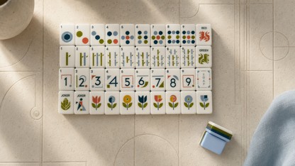 The Geometric Bloom American Mahjong Set — 160 Tiles