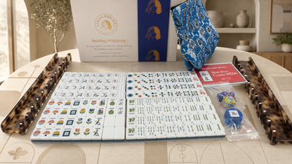 The Geometric Bloom American Mahjong Set — 160 Tiles