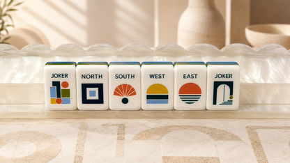 The Geometric Bloom American Mahjong Set — 160 Tiles